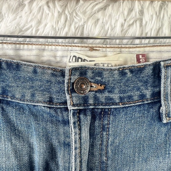 Levi’s Shorts 569 Men’s Size 36W Blue Denim Jean Loose Straight Stretch Jorts - Picture 4 of 16